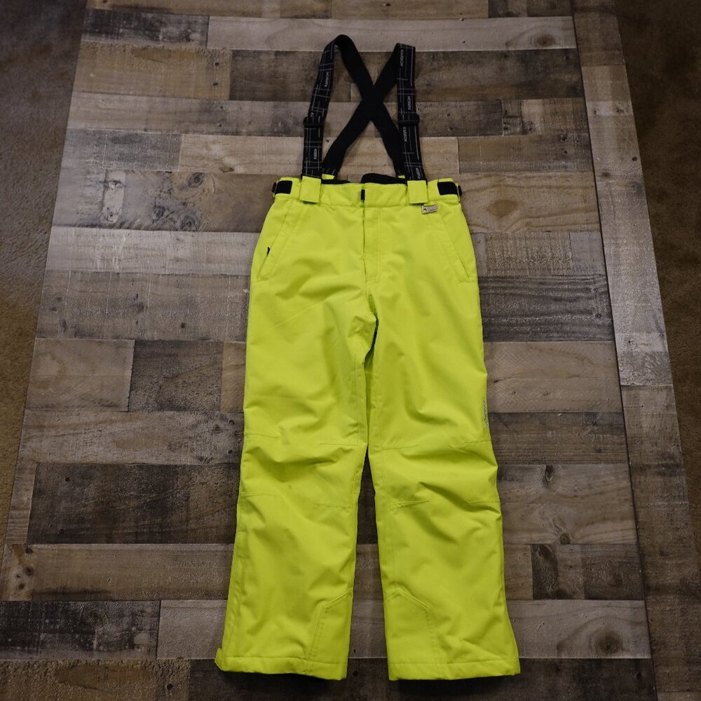 Karbon Youth Ski Snow Pants US 12 Neon Yellow Waterproof Insulated